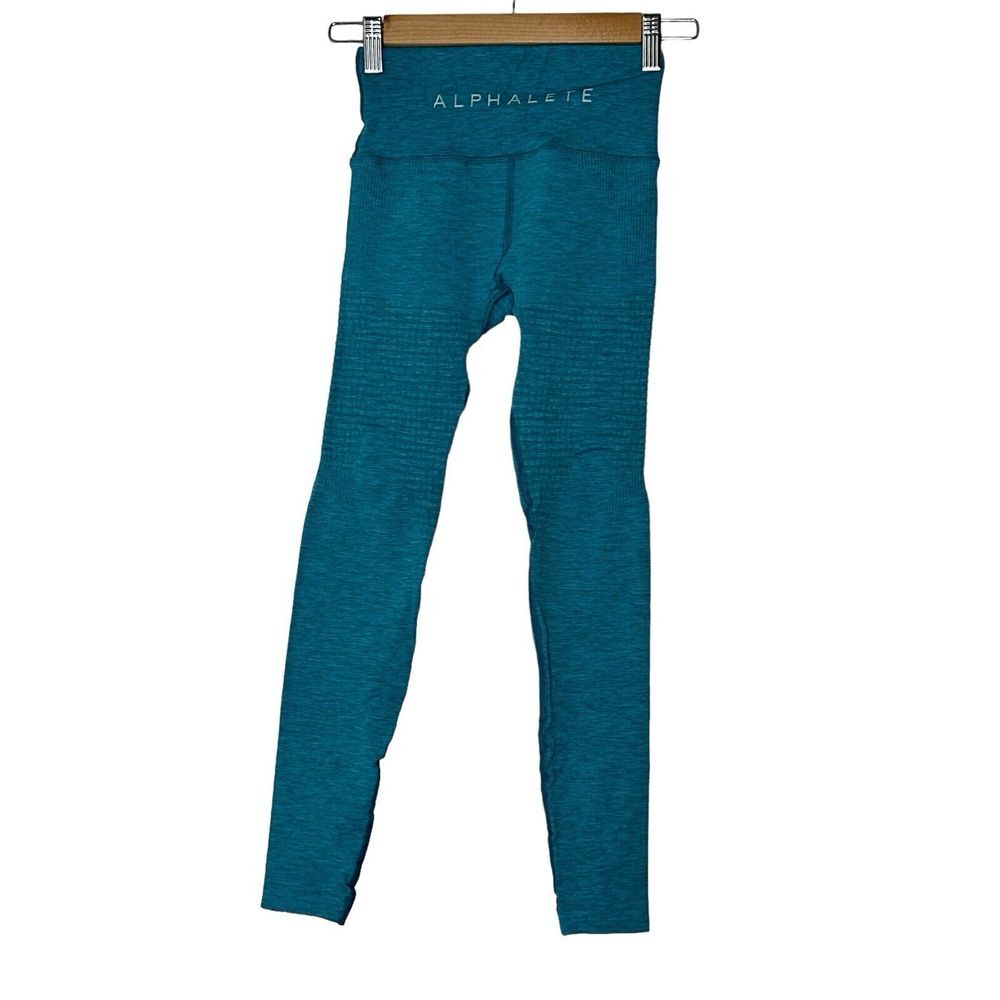 Alphalete Leggings‎ Women's Small  Vivid Blue Atlantic Stretch NWT